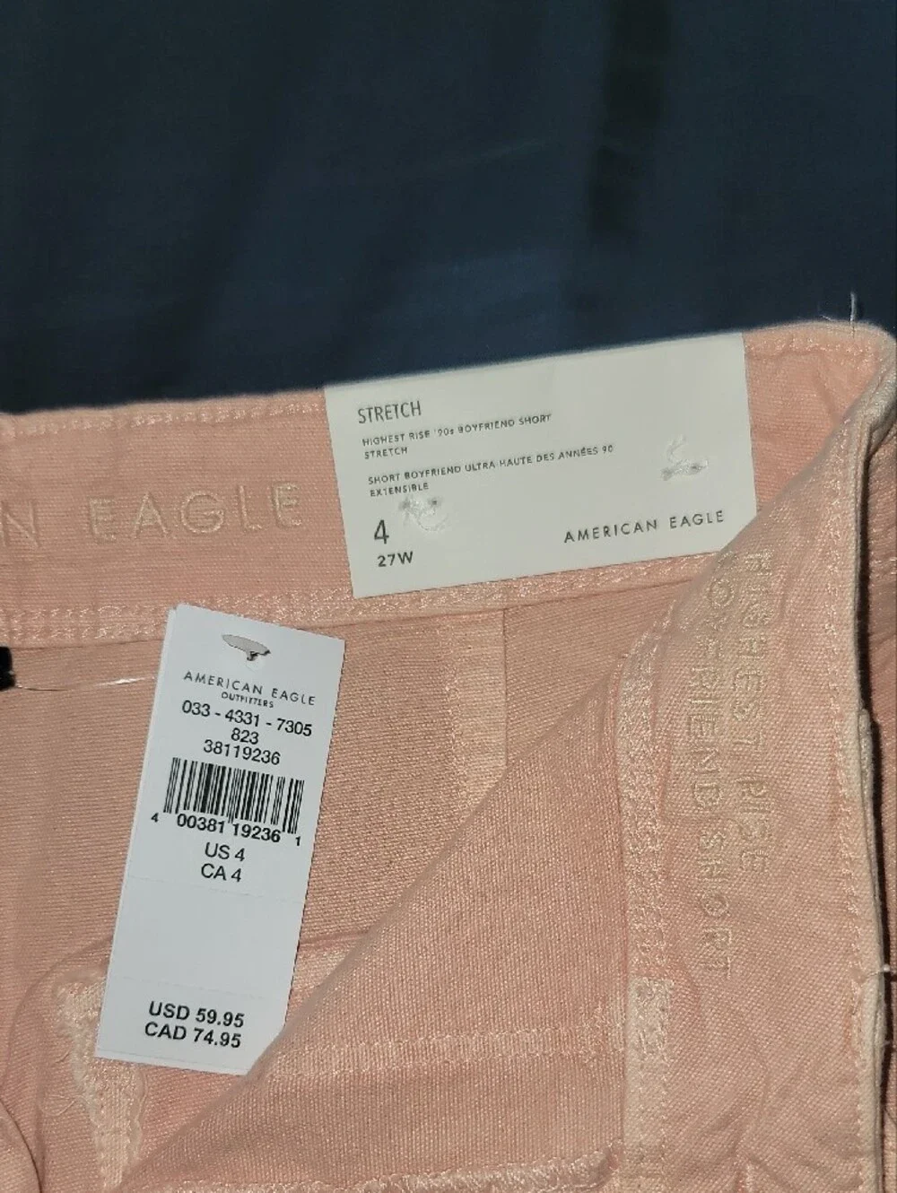 American Eagle Outfitters Peach Utility Cargo Shorts